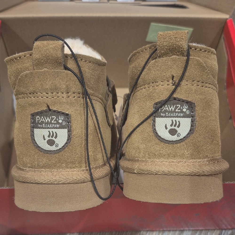 BearPaw Brown Suede Ankle Boots
